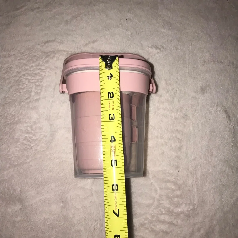 Portable Water Juice Container With Cups for Dining Cafe Picnic New - Picture 7 of 14